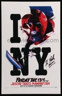 2j0719 KANE HODDER signed 11x17 REPRO poster '90s as the 7th Jason in the Friday the 13th series!