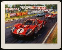 2j0703 CARROLL SHELBY signed limited edition 26x32 art print '11 also by artist Nicholas Watts!