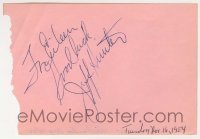 2j0738 JEFFREY HUNTER signed 4x6 cut album page '54 it can be framed & displayed with a still!