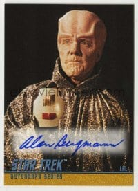 2j0800 ALAN BERGMANN signed trading card '99 from the limited edition Star Trek autograph set!