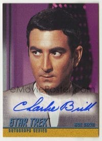 2j0834 CHARLIE BRILL signed trading card '98 from the limited edition Star Trek autograph set!