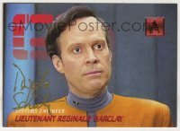2j0845 DWIGHT SCHULTZ signed trading card '96 he was Barclay in Star Trek: The Next Generation!