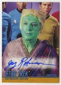 2j0871 JAY ROBINSON signed trading card '99 from the limited edition Star Trek autograph set!