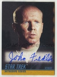 2j0878 JOHN FIEDLER signed trading card '98 from the limited edition Star Trek autograph set!