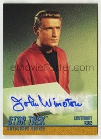 2j0880 JOHN WINSTON signed trading card '99 from the limited edition Star Trek autograph set!