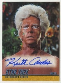 2j0891 KEITH ANDES signed trading card '98 from the limited edition Star Trek autograph set!