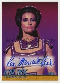 2j0897 LEE MERIWETHER signed trading card '99 from the limited edition Star Trek autograph set!