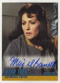 2j0903 MAJEL BARRETT signed trading card '97 from the limited edition Star Trek autograph set!