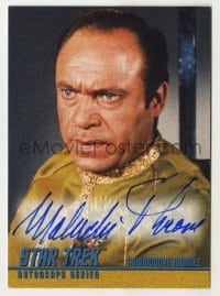 2j0904 MALACHI THRONE signed trading card '97 from the limited edition Star Trek autograph set!