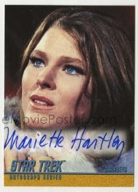 2j0906 MARIETTE HARTLEY signed trading card '99 from the limited edition Star Trek autograph set!