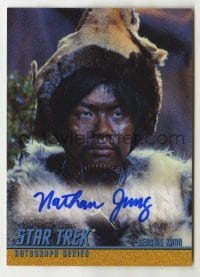 2j0922 NATHAN JUNG signed trading card '99 from the limited edition Star Trek autograph set!