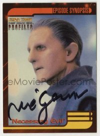 2j0936 RENE AUBERJONOIS signed trading card '97 he was Odo from Star Trek: Deep Space Nine!
