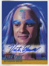 2j0964 VICTOR BRANDT signed trading card '99 from the limited edition Star Trek autograph set!