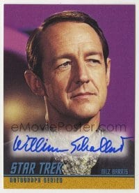 2j0974 WILLIAM SCHALLERT signed trading card '98 from the limited edition Star Trek autograph set!