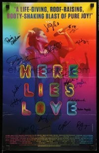 2j0011 HERE LIES LOVE signed stage play WC '13 by Ruthie Ann Miles & SEVENTEEN other cast members!