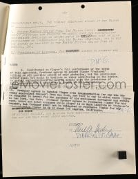 2j0043 DARREN MCGAVIN signed 9x11 contract '55 paid $1,000/week in Court-Martial of Billy Mitchell!