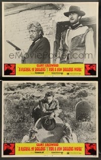 2k813 FISTFUL OF DOLLARS/FOR A FEW DOLLARS MORE 2 LCs '69 cool images of Clint Eastwood!