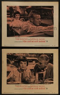 2k826 GIRL HE LEFT BEHIND 2 LCs '56 romantic images of Tab Hunter & pretty Natalie Wood!