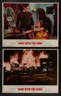 2k833 GONE WITH THE WIND 2 LCs R68 Clark Gable, Ona Munson, burning Atlanta, all-time classic!