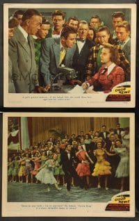 2k835 GOOD NEWS 2 LCs '47 June Allyson & Peter Lawford, a grave decision!