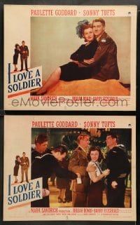 2k851 I LOVE A SOLDIER 2 LCs '44 Paulette Goddard & Sonny Tufts in uniform, Barry Fitzgerald!