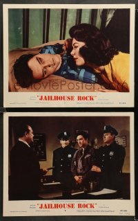 2k855 JAILHOUSE ROCK 2 LCs R60 Elvis Presley with lovely Judy Tyler and with cops!