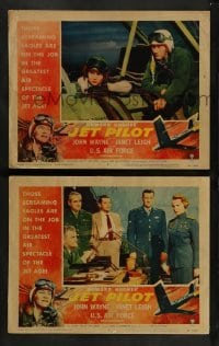 2k858 JET PILOT 2 LCs '57 sexiest Janet Leigh, John Wayne and Cold War jets, Howard Hughes!