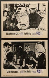 2k875 MISFITS 2 LCs '61 both with gorgeous Marilyn Monroe + Clark Gable, Eli Wallach, Ritter!