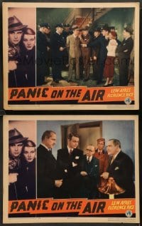 2k907 PANIC ON THE AIR 2 LCs '36 Lew Ayres & Florence Rice are loving in the face of death!