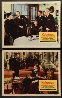 2k927 REBECCA 2 LCs R56 Alfred Hitchcock, Laurence Olivier & pretty Joan Fontaine!