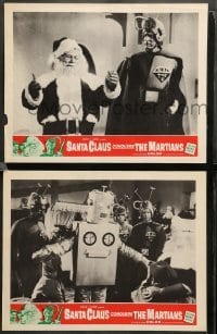 2k939 SANTA CLAUS CONQUERS THE MARTIANS 2 LCs '64 wacky fantasy, aliens, robots & Santa!