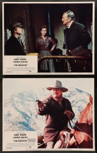 2k943 SHOOTIST 2 LCs '76 Don Siegel, images of cowboy John Wayne & Lauren Bacall, Ron Howard!