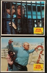 2k957 STIR CRAZY 2 LCs '80 Gene Wilder & Richard Pryor in jail together, Sidney Poitier directed!