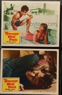 2k963 TEENAGE WOLF PACK 2 LCs '57 great images of Horst Buchholz, out of control German teens!