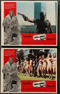 2k980 TRUCK TURNER 2 LCs '74 AIP, great image of Isaac Hayes with gun & sexy ladies!