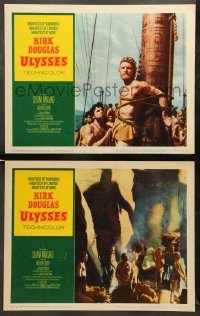 2k981 ULYSSES 2 LCs R60 great images of Kirk Douglas lashed to mast and in cool scene!