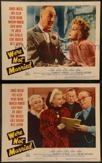 2k991 WE'RE NOT MARRIED 2 LCs '52 great images of Ginger Rogers with Victor Moore, Fred Allen!