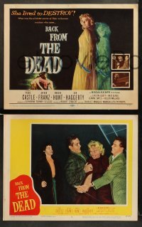 2k050 BACK FROM THE DEAD 8 LCs '57 Peggie Castle lived to destroy, cool sexy horror art & image!