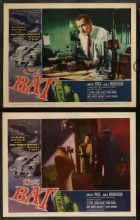 2k626 BAT 3 LCs '59 Vincent Price, Agnes Moorehead, great horror images, keep the secret!