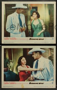 2k524 BLOWING WILD 4 LCs '53 great images of Gary Cooper, Ruth Roman & Anthony Quinn!