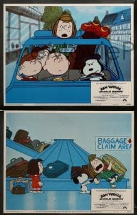 2k635 BON VOYAGE CHARLIE BROWN 3 LCs '80 Charles Schulz, great images of Snoopy & the Peanuts Gang!