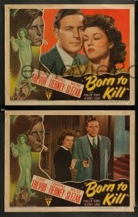 2k405 BORN TO KILL 6 LCs '46 noir images of Lawrence Tierney & sexy Claire Trevor!
