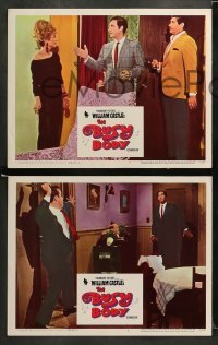 2k531 BUSY BODY 4 LCs '67 directed by William Castle, Sid Caesar, Robert Ryan, Key Medford!