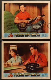 2k418 FOLLOW THAT DREAM 6 LCs '62 Elvis Presley playing guitar & getting in fights!