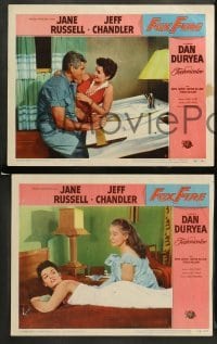 2k652 FOXFIRE 3 LCs '55 great images of sexy Jane Russell, Jeff Chandler, Dan Duryea!