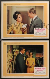 2k420 GAMBIT 6 LCs '67 many great images of sexy Shirley MacLaine & Michael Caine, crime comedy!