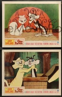 2k655 GAY PURR-EE 3 LCs '62 Judy Garland, Robert Goulet, Red Buttons, cartoon cats!