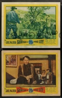 2k472 GUNFIGHT AT DODGE CITY 5 LCs '59 Joel McCrea, Julie Adams, great cowboy western images!