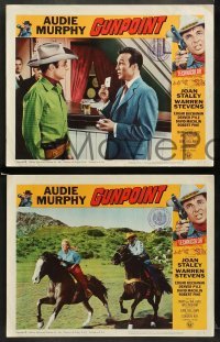 2k165 GUNPOINT 8 LCs '66 Audie Murphy in the story of a town with a gun in its back!