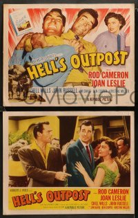 2k172 HELL'S OUTPOST 8 LCs '55 Rod Cameron, Chill Wills, John Russell & Joan Leslie!